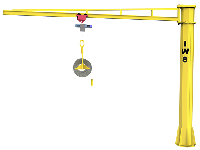 Braço Giratório de Coluna com Talha 250kg 3,5x4,6m