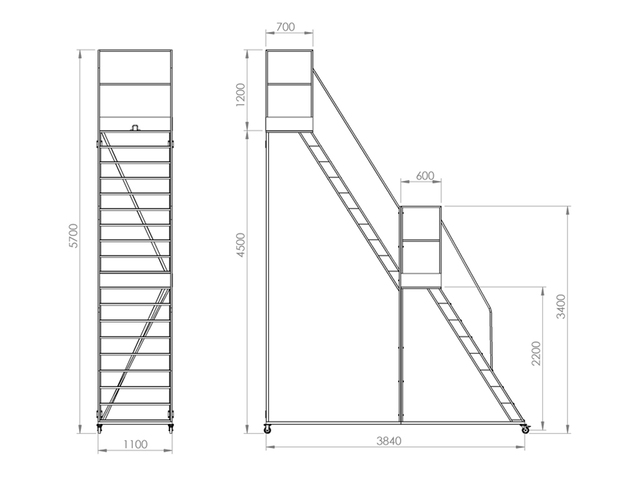 Escadas para Comprar com Rodas