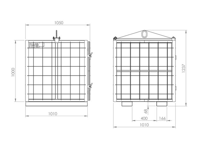 Gaiola para Içamento de Materiais 500kg