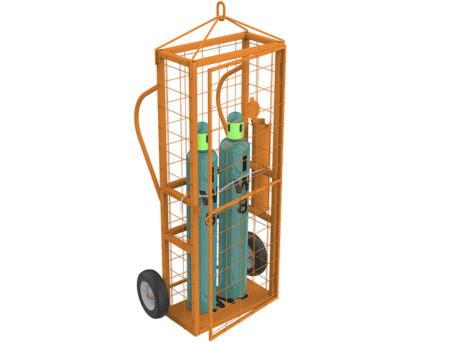 Gaiola para Transporte de Cilindros com Rodas