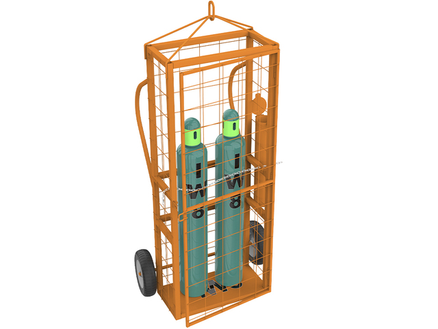 Gaiolas para Cilindros de Gases com Rodas