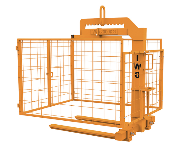 Garfo para Pallet com Gaiola de Proteção 2000kg