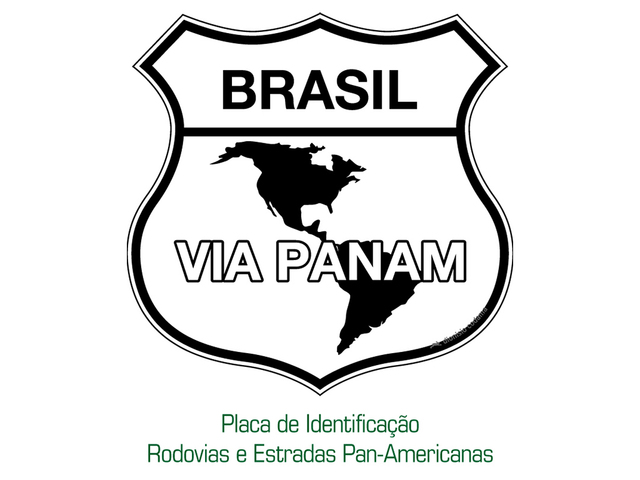 Placa de Trânsito - Identificação de Rodovias Pan-Americanas