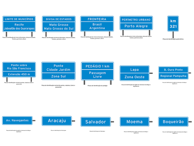 Foto do produto - Placas de Identificação de Trânsito