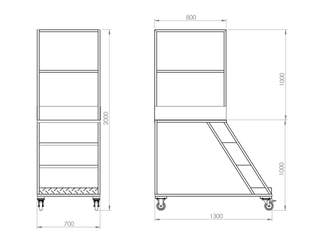 Projeto de Escadas de Ferro