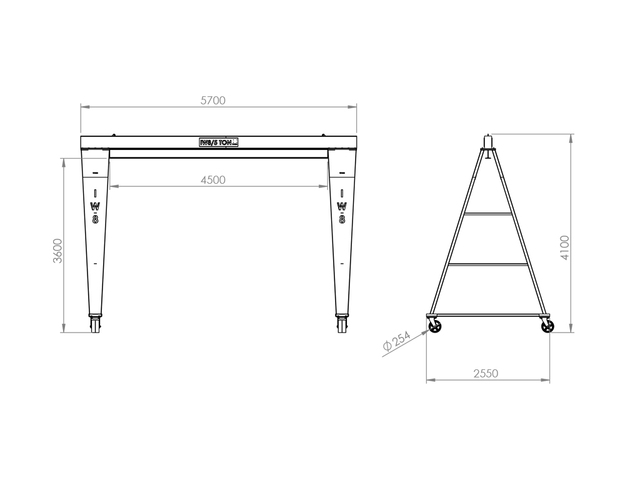 Projeto de Pórtico Móvel 5ton