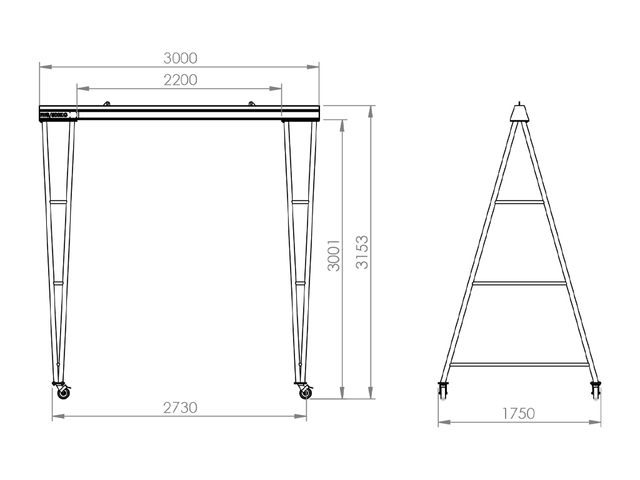 Pórticos Industriais IW8 500kg