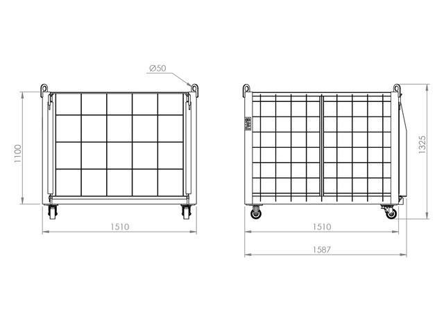 Rack para Transporte com Rodas e Rampa