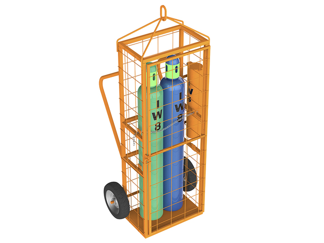 Skid Metálico com Rodas para Colindros