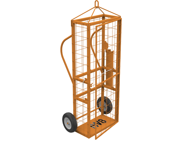 Skid para Cilindros de Gases com Rodas